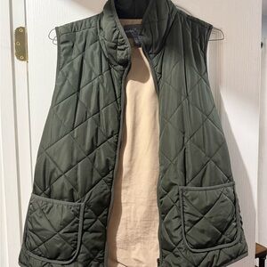 Market & Spruce Olive Quilted Vest
